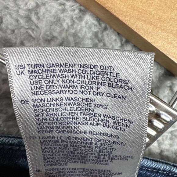 NYDJ Ami Skinny Jeans 20W Blue‎ Raw Hem Side Slit High Rise Stretch Plus - Picture 10 of 12